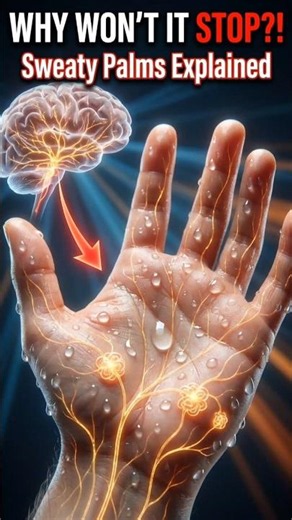 Why Are Your Palms ALWAYS Sweaty? The Hidden Cause Explained #shorts #anatomy