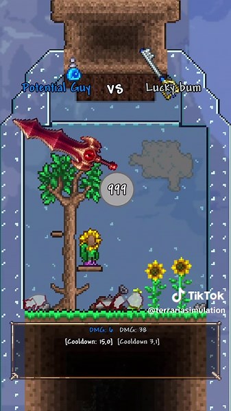 Megumi vs Haruta Terraria Simulation - Satisfying JJK Fight