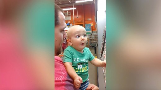 Baby bursts with joy every time he sees a paint swatch http://on.today.com/1iksL1o | Today Show