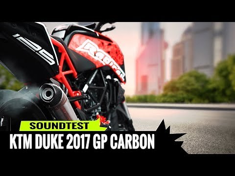 Sound Sportauspuff KTM Duke 125 2017 Auspuff Radical Racing GP Carbon (Tuning)