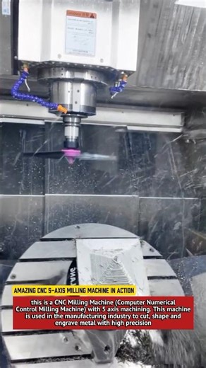 Amazing CNC 5-Axis Milling Machine in Action | Precision Metal Cutting