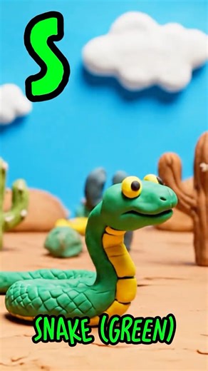 ABC Colorful Clay Animal Song (QRST) #claymation #abcsong #colorsong