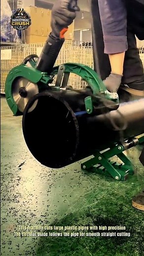 This 250mm Pipe Cutting Machine Creates Perfect Straight Cuts Fast #industrialcrush