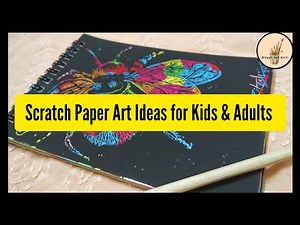 Scratch Paper Art Ideas for Kids & Adults ( step by step scratch art )