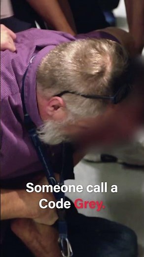 Trying to Stop Agitated Man Threatening Hospital Staff #shorts #emergency #ems