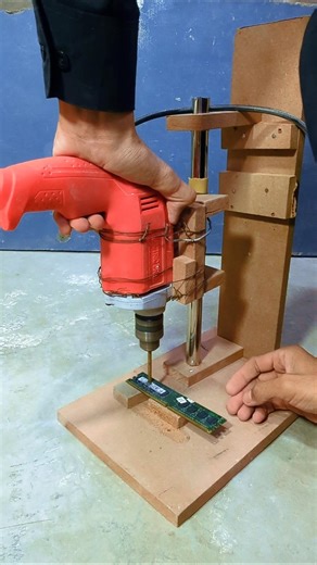 unbeatable Home Made diy wooden drill machine stand #viral #trending #shorts #youtubeshorts #wood