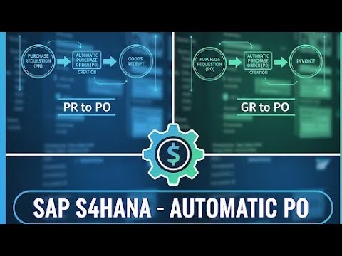 Automatic PO creation from PR & from GR, in SAP S4HANA MM