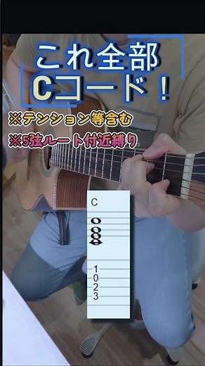 全部Cコード!? あなたのCコードを拡張します🎸#ギター #コード進行 #テンションコード #これ全部Cコード #音楽理論 #ギター練習