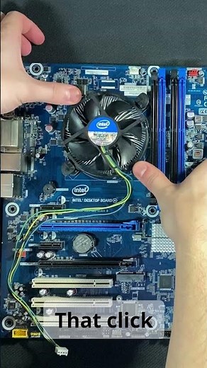 Satisfying way to install an Intel stock cooler