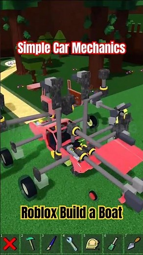 Simple Car Mechanics in Roblox Build a Boat for Treasure by HawkesDad Gaming #roblox #babft