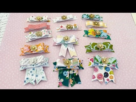 DIY Paper Bows TUTORIAL - NO DIE Needed & Chit Chat Where I will be going