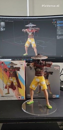 "FF Temple Style Figure Making 🏯 | Blender 3D + Free Fire Inspired Model 🔥"