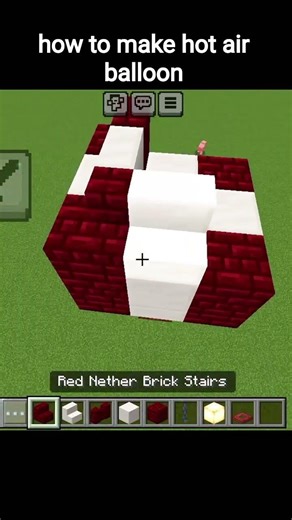 how to make minecraft hot air balloon