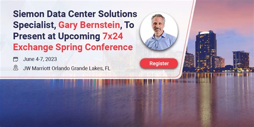 This June (6/7) #Siemon Data Center Solutions Specialist, Gary Bernstein, RCDD, will be presenting at the 7x24 Exchange International Spring Conference. Gary’s presentation will compare the cost, benefits, and infrastructure considerations of enterprise data centers looking to adopt next-generation speeds. Register today: https://lnkd.in/emQ6-q9g #Datacenters #400gb #NetworkInfrastructure #7x24 #conference | Siemon