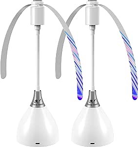 Fly Fans for Tables, Effective Fly Repellent Fan Keeps Flies Away with Soft Blades, USB or Batteries Powered, Portable Fly Fan for Picnic, BBQ, Party (2 Pack)