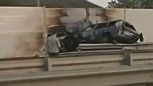 Auto-Explosion auf der Krim