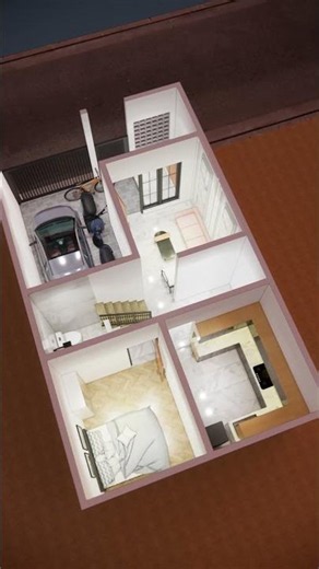 Denah Rumah 6x10 Meter 4 Kamar Tidur