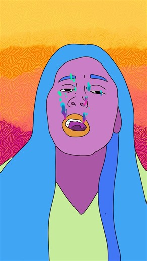 Trippy short of my original Character #shorts #shortsfeed #art