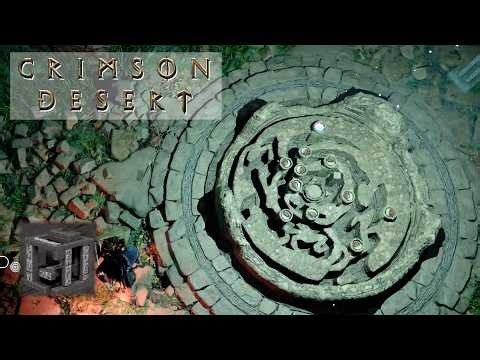 LABYRINTHE À l'ENTRÉE DU DÉSERT DES TERRES FUMANTES DÉFI LABYRINTHE EXPLORATION - CRIMSON DESERT