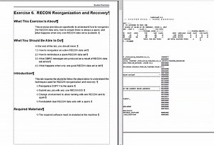 Unit 9: RECON Maintenance and Recovery, Lab 6 Solution