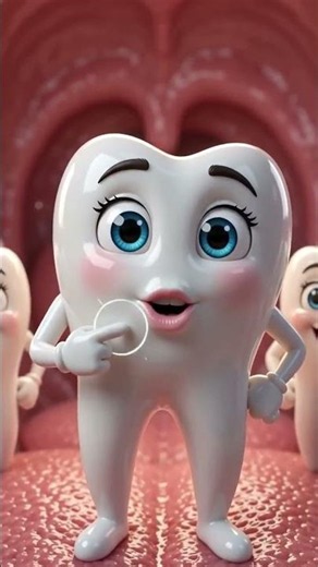 teeth cartoon. educational cartoon