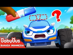 Dimana Sirene Mobil Polisi ? 🚨| Kartun Mobil Polisi | Truk Monster | BabyBus Bahasa Indonesia