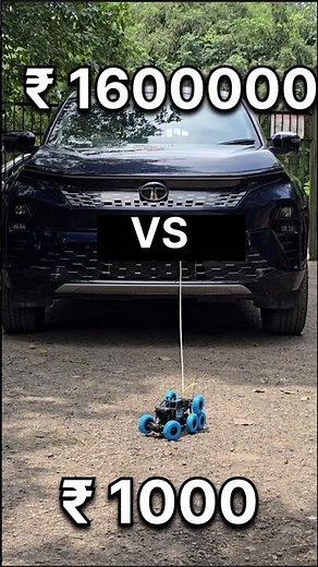 Remote Control car pulling real car😈 #rc #rccar #remotecontrolcar #tatacurvv #shorts #viral #fyp