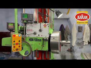 Horizontal boring machine with ANGULAR & LINEAR D.R.O. system.