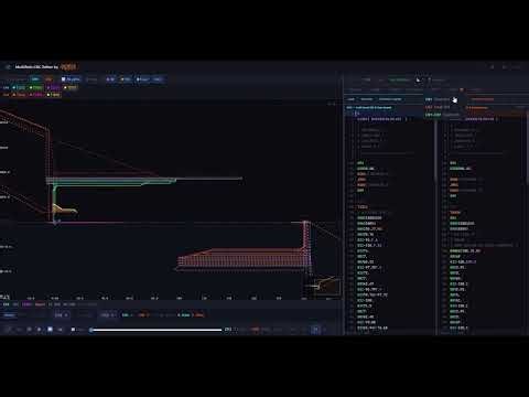 MultiPath CNC Editor — Dual-Channel Lathe Simulation