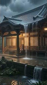 Zen Temple Rain Meditation #mindfulness #mindfulpresence #innerpeace