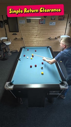 Simple Return Clearance #billiards #8ballpool #pool #billiardsgame #ultimatepool #shorts