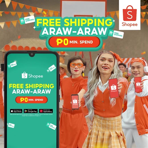 Free Shipping ba ang hanap niyo, Shopee Fam? 🤔 Sa Shopee, you can say goodbye to shipping fees! Enjoy Free Shipping Araw-Araw with ₱0 minimum spend! This is your chance to score affordable deals and grab bigger savings when you apply your Free Shipping Discount Voucher upon checkout. Shop now! Per DTI Fair Trade Permit No. FTEB-169302 Series of 2023 ASC Ref No. S0146I071123S *T&Cs Apply: https://shopee.ph/m/daily-free-shipping | Shopee