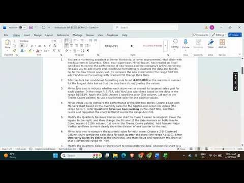 New Perspectives Excel 365 | Module 4: End of Module Project 2 Home Workshop #newperspectives