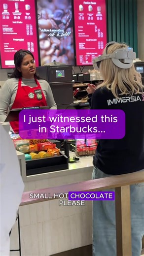 Tell me you’re in London without telling me If you saw someone ordering a latte like this, what would you think? Wonderland, Aladdin, or Moon Landing energy? #creatorsearchinsights #ImmersiaXR #XRExperience #LondonLife #StarbucksMoments