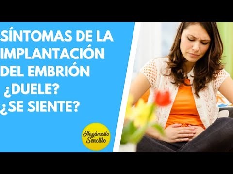 SÍNTOMAS DE LA IMPLANTACIÓN DEL EMBRIÓN