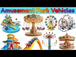 🎠 Amusement Park Rides for Kids | Learn Fun Ride Names with Sounds | Educational Video for Toddlers