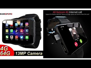 Men 4G Lte Smart Watch Detachable SIMCard 4GB 64GB 2300mAh BigScreen 2.88 Dual Camera WiFi GPS Sport