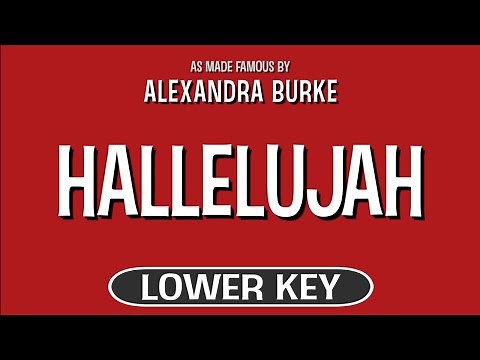Hallelujah (Karaoke Lower Key) - Alexandra Burke