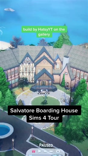 Explore Mystic Falls in Sims 4: Salvatore Boarding House Tour