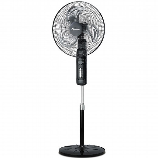 18" Stand Fan – Metal Blades, Powerful Airflow, Adjustable Tilt & Heig