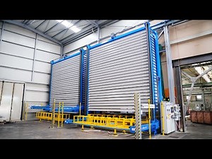 Sheet Metal Storage System | 1500x6000 mm (5x20 ft) | 2single Towers with back Unloading shuttle