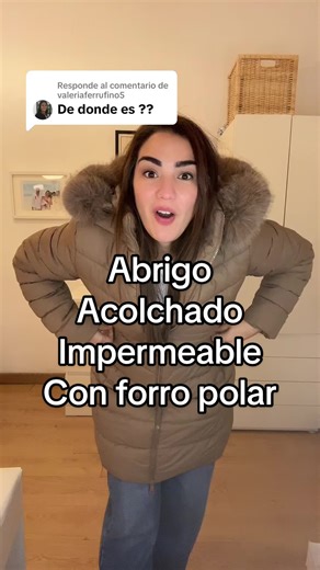Respuesta a @valeriaferrufino5 chaqueta de algodón impermeable con forro abrigo acolchado #abrigoacolchado #chaquetaimpermeable #chaquetaconforro #ofertasdeinvierno
