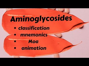 Aminoglycosides pharmacology | classification | mechanism of action | animation