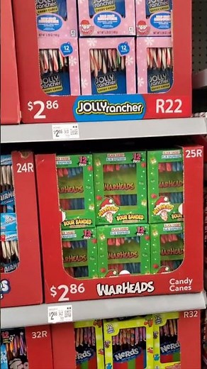 WOW! AMAZING! CANDY CANES SEASON NEW AT WALMART! #asmr #amazing #walmart #candy #deal #candyshop