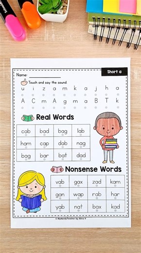 MyNerdyTeacher by Alina V on Instagram: "Get the Science of Reading Decodable Passages + Word Work MEGA BUNDLE for your classroom! 🎉 Head to my bio to get the link! 👉 https://mynerdyteacher.com/products/sor-decodable-passages-word-work ✉️ Comment "bundle" if you'd also like the link sent to your DMs! Kids love these super-engaging activities while building essential literacy skills. This bundle is perfect for morning work, centers, small group instruction, and homework, and is ideal for Kinder