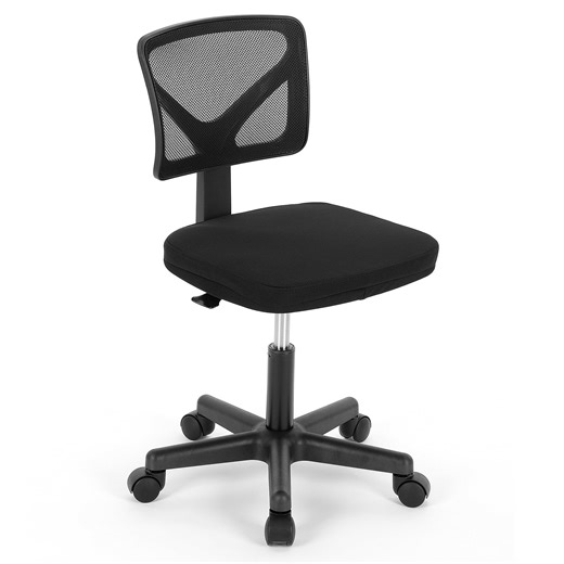 Mesh Task Chair with Padded Seat for Home Office, Black