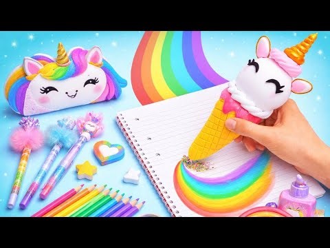 Unicorn & Rainbow DIY School Supplies You’ll LOVE! 🌈🦄