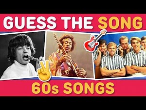 GUESS THE 60s SONGS 🌼 🚌 🪩 | Music Quiz