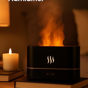 Handmade Flame Aroma Diffuser – USB Ultrasonic Humidifier With LED - Etsy