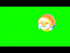 Dying Laughing Emoji Green screen